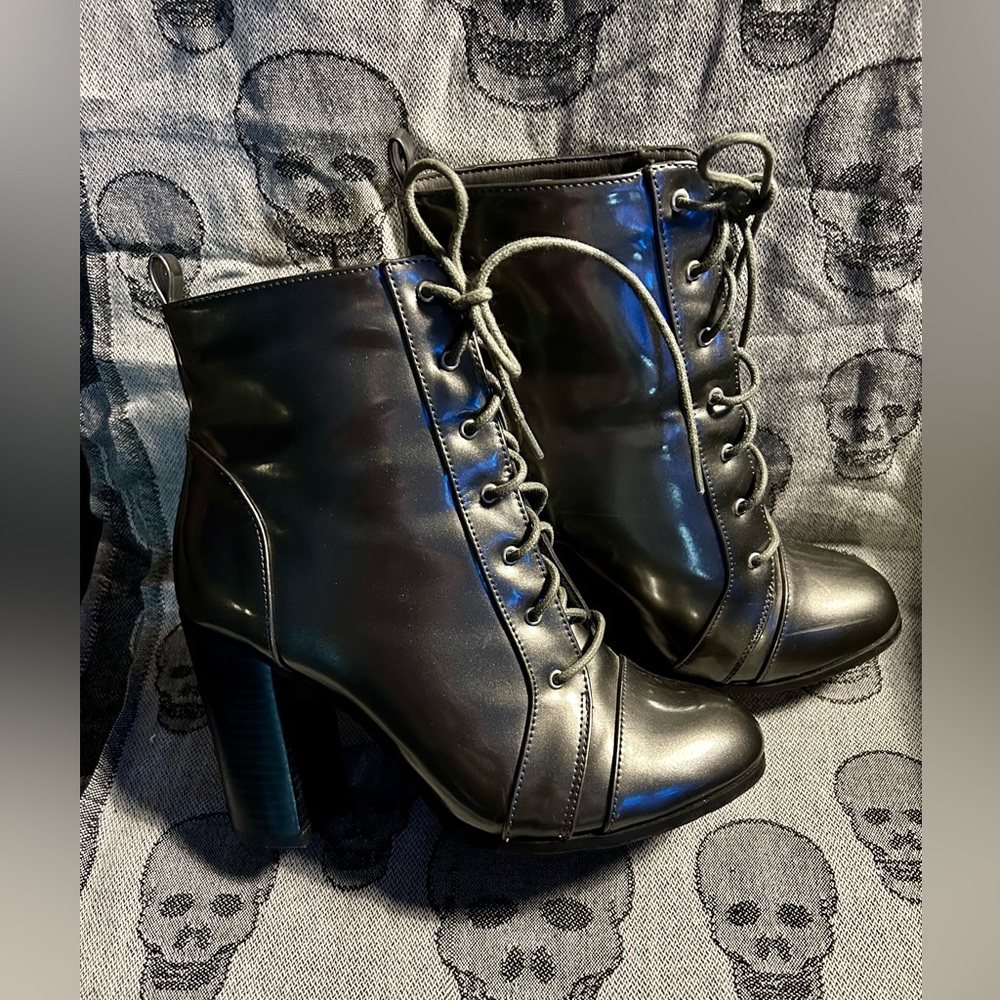Gunmetal Ankle Boots